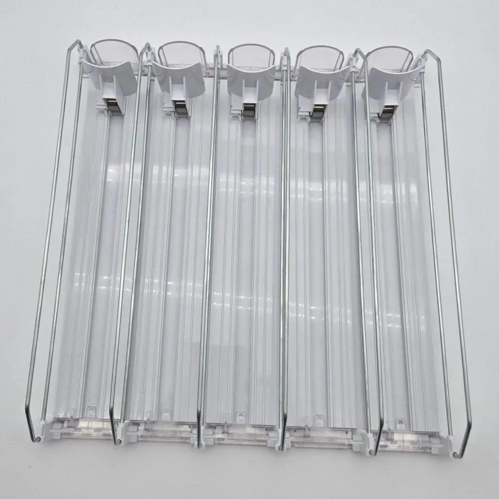 5-Row Spring Loaded Soda Can Dispenser / Refrigerator Beverage Organizer - As-Is